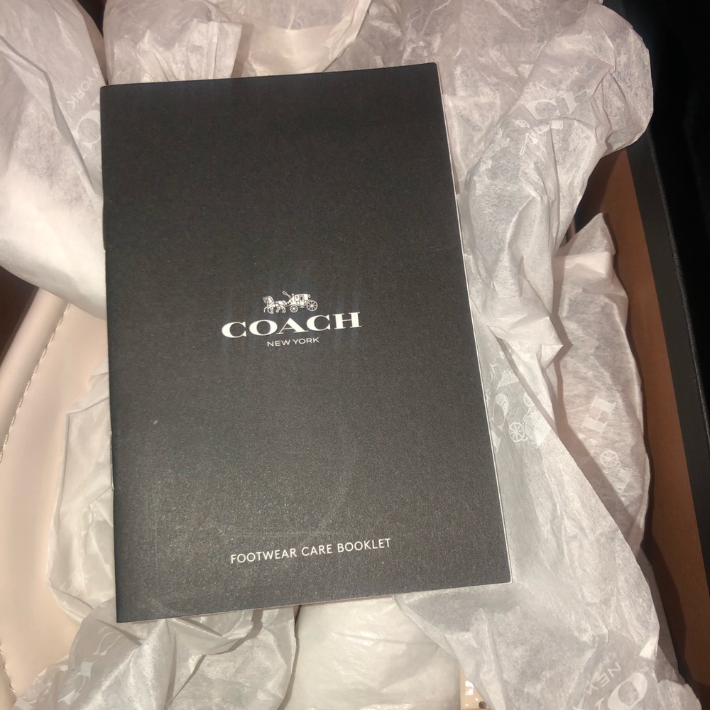 Brand new never worn coach sandals. Don’t have top box cover.
